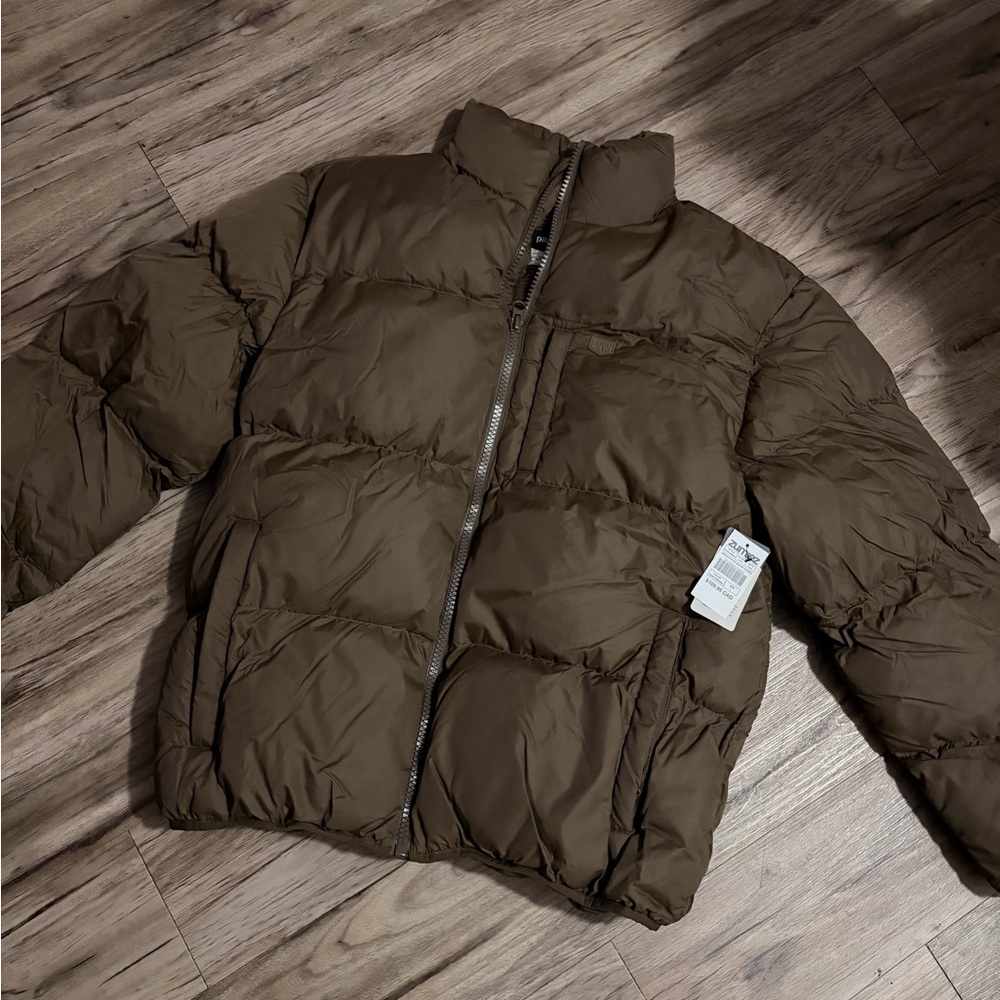 Zumiez Men's Brown Quilted Puffer Jacket